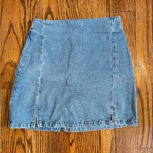 Light Blue Brandy Melville Denim Mini Skirt